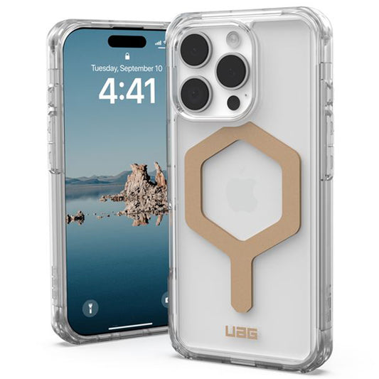 Husa MagSafe pentru Apple iPhone 16 Pro, Urban Armor Gear, Plyo, Aurie