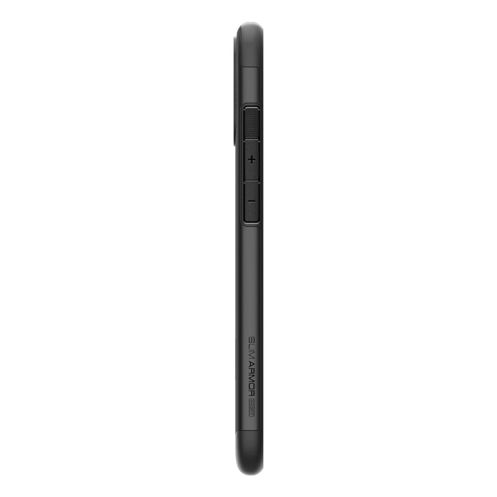 Husa MagSafe pentru Apple iPhone 16, Spigen, Slim Armor, Neagra