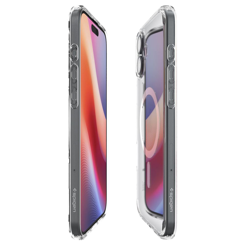 Husa MagSafe pentru Apple iPhone 16, Spigen, Ultra Hybrid, Alba ACS08205