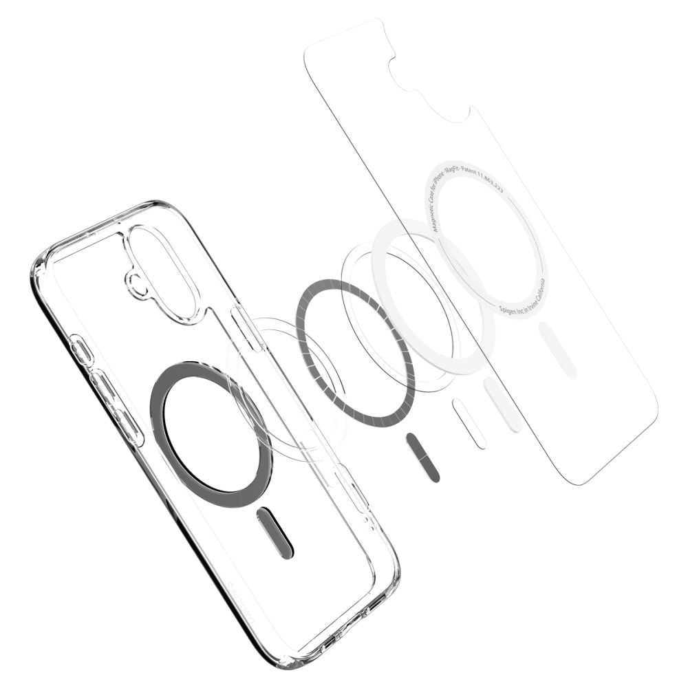 Husa MagSafe pentru Apple iPhone 16, Spigen, Ultra Hybrid, Neagra ACS08206