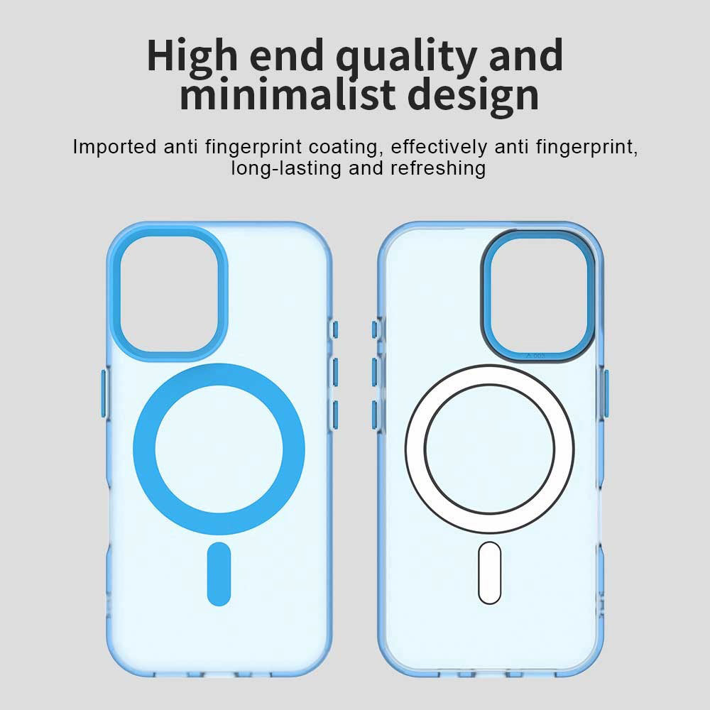 Husa MagSafe pentru Apple iPhone 16, Techsuit, CandyCase, Albastra