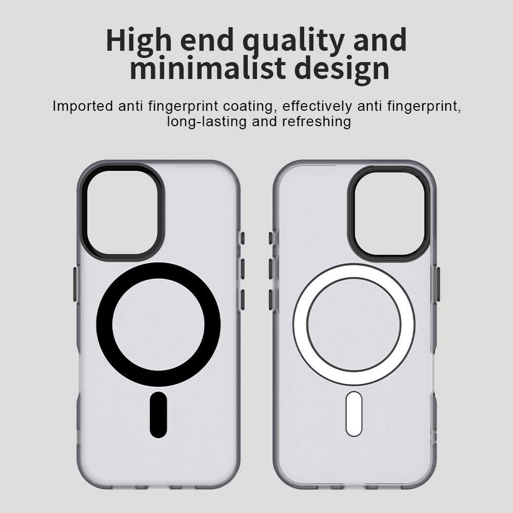 Husa MagSafe pentru Apple iPhone 16, Techsuit, CandyCase, Neagra