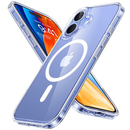Husa MagSafe pentru Apple iPhone 16, Torras, Diamond, Transparenta