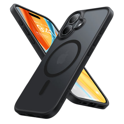 Husa MagSafe pentru Apple iPhone 16, Torras, Guardian, Neagra