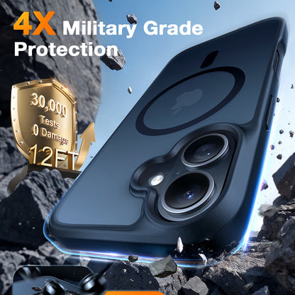 Husa MagSafe pentru Apple iPhone 16, Torras, Guardian, Neagra