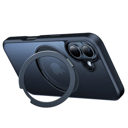 Husa MagSafe pentru Apple iPhone 16, Torras, Ostand Pro, Neagra