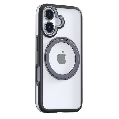 Husa MagSafe pentru Apple iPhone 16, Torras, Ostand R Fusion, Neagra