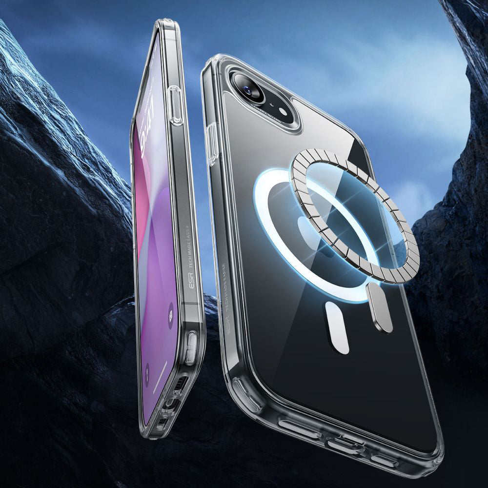 Husa MagSafe pentru Apple iPhone 17e / 16e, ESR, Classic Hybrid, Transparenta