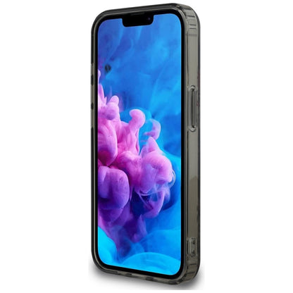 Husa MagSafe pentru Apple iPhone 16e, Guess, IML Flowers, Neagra