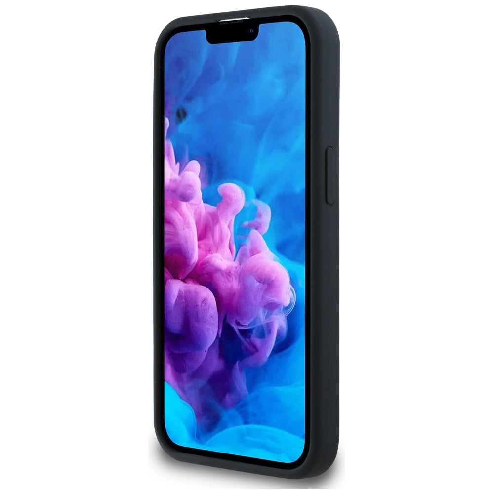 Husa MagSafe pentru Apple iPhone 16e, Karl Lagerfeld, Silicone Karl & Choupette's Heads, Neagra