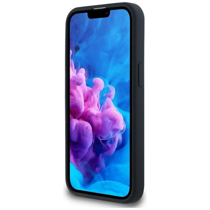 Husa MagSafe pentru Apple iPhone 16e, Karl Lagerfeld, Silicone Karl & Choupette's Heads, Neagra