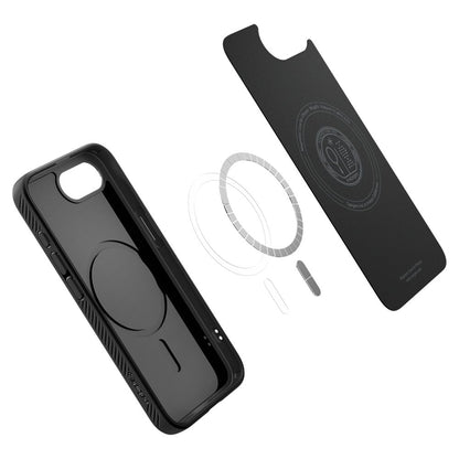 Husa MagSafe pentru Apple iPhone 17e / 16e, Spigen, Liquid Air, Neagra Mata