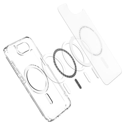 Husa MagSafe pentru Apple iPhone 17e / 16e, Spigen, Ultra Hybrid, Alba Satinata