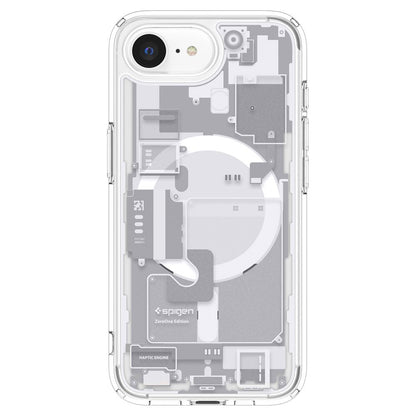 Husa MagSafe pentru Apple iPhone 17e / 16e, Spigen, Ultra Hybrid Zero One, Alba