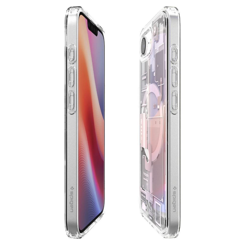 Husa MagSafe pentru Apple iPhone 17e / 16e, Spigen, Ultra Hybrid Zero One, Alba