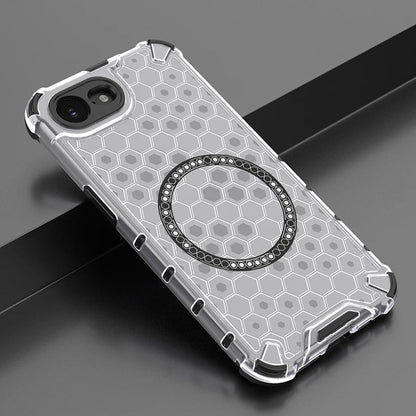 Husa MagSafe pentru Apple iPhone 17e / 16e, Techsuit, HoneyComb Shield, Alba