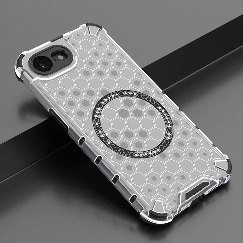 Husa MagSafe pentru Apple iPhone 17e / 16e, Techsuit, HoneyComb Shield, Neagra