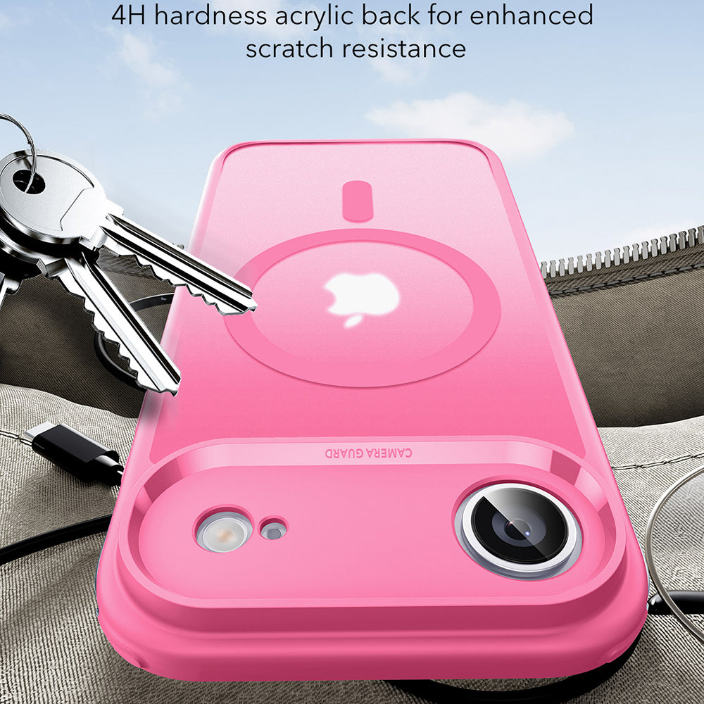 Husa MagSafe pentru Apple iPhone 17 Air, ESR, Classic Hybrid, Roz Satinata