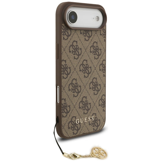 Husa MagSafe pentru Apple iPhone 17 Air, Guess, 4G Charm Cradle, Maro