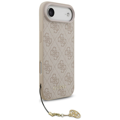 Husa MagSafe pentru Apple iPhone 17 Air, Guess, 4G Charm Cradle, Roz