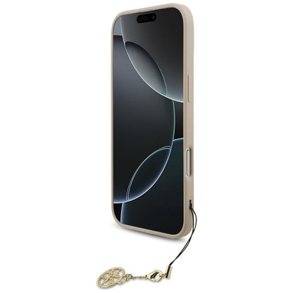 Husa MagSafe pentru Apple iPhone 17 Air, Guess, 4G Charm Cradle, Roz