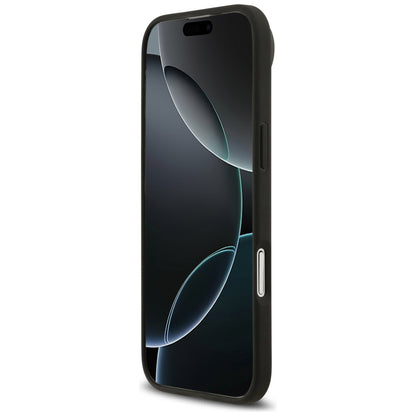 Husa MagSafe pentru Apple iPhone 17 Air, Guess, 4G Circle Classic Logo, Neagra
