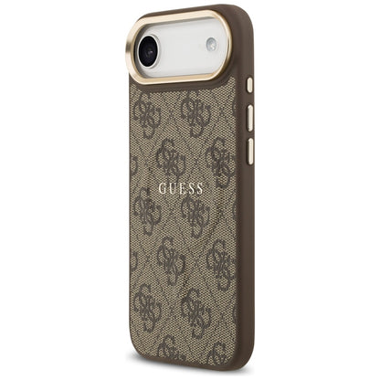 Husa MagSafe pentru Apple iPhone 17 Air, Guess, 4G Classic, Maro