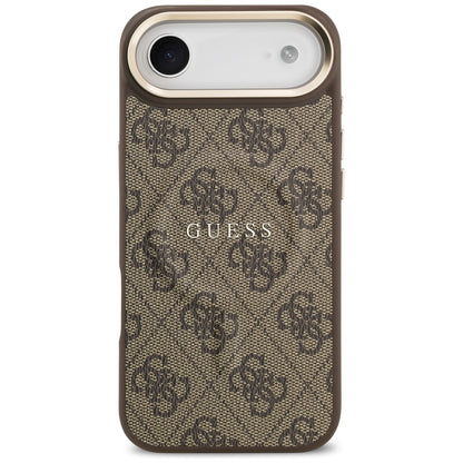 Husa MagSafe pentru Apple iPhone 17 Air, Guess, 4G Classic, Maro