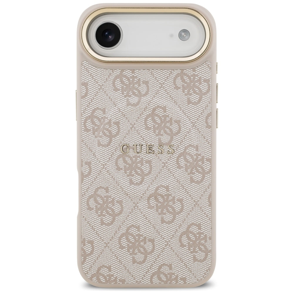 Husa MagSafe pentru Apple iPhone 17 Air, Guess, 4G Classic, Roz