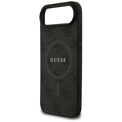 Husa MagSafe pentru Apple iPhone 17 Air, Guess, 4G Ring Classic Logo, Neagra