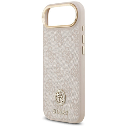 Husa MagSafe pentru Apple iPhone 17 Air, Guess, 4G Strass Logo, Roz