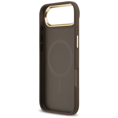Husa MagSafe pentru Apple iPhone 17 Air, Guess, 4G Stripe, Maro
