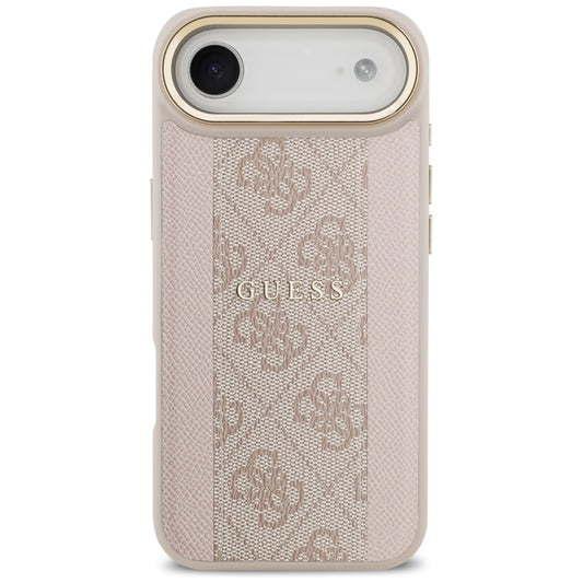 Husa MagSafe pentru Apple iPhone 17 Air, Guess, 4G Stripe, Roz