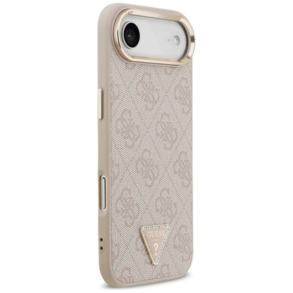 Husa MagSafe pentru Apple iPhone 17 Air, Guess, 4G Triangle Logo, Roz Aurie