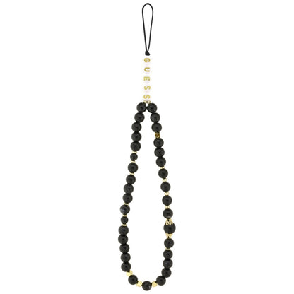 Husa MagSafe pentru Apple iPhone 17 Air, Guess, 4G Triangle Logo with Cord Strap, Neagra