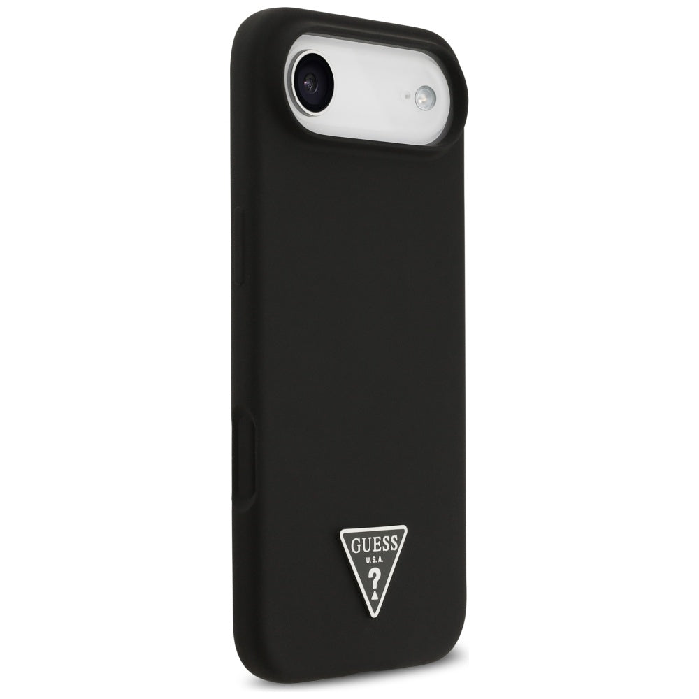 Husa MagSafe pentru Apple iPhone 17 Air, Guess, Triangle Logo, Neagra