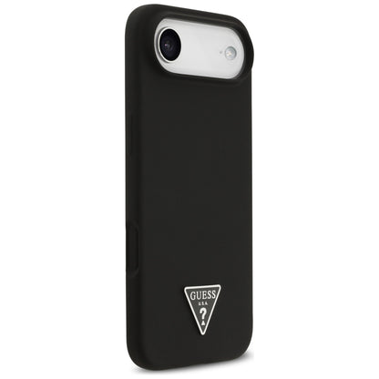 Husa MagSafe pentru Apple iPhone 17 Air, Guess, Triangle Logo, Neagra