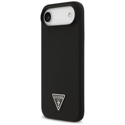 Husa MagSafe pentru Apple iPhone 17 Air, Guess, Triangle Logo, Neagra