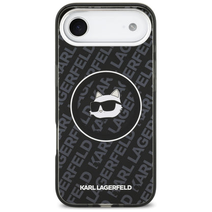 Husa MagSafe pentru Apple iPhone 17 Air, Karl Lagerfeld, IML Choupette`s Head, Neagra