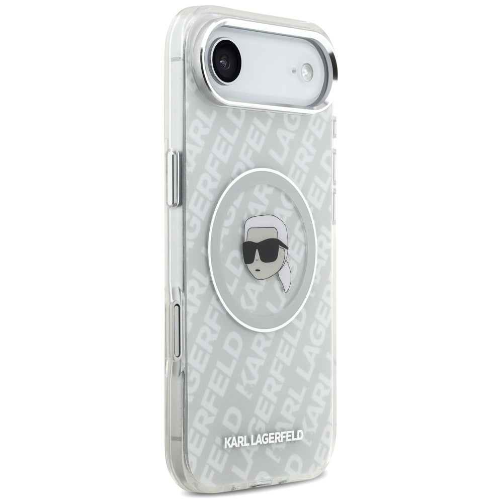 Husa MagSafe pentru Apple iPhone 17 Air, Karl Lagerfeld, IML Karl`s Head, Gri