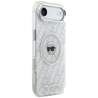 Husa MagSafe pentru Apple iPhone 17 Air, Karl Lagerfeld, IML Karl`s Head, Gri