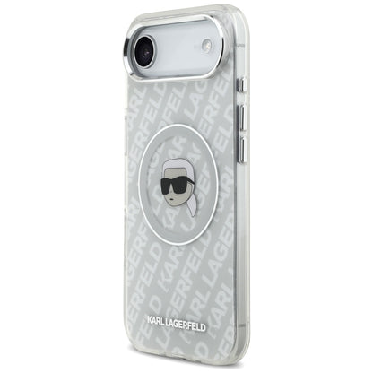 Husa MagSafe pentru Apple iPhone 17 Air, Karl Lagerfeld, IML Karl`s Head, Gri