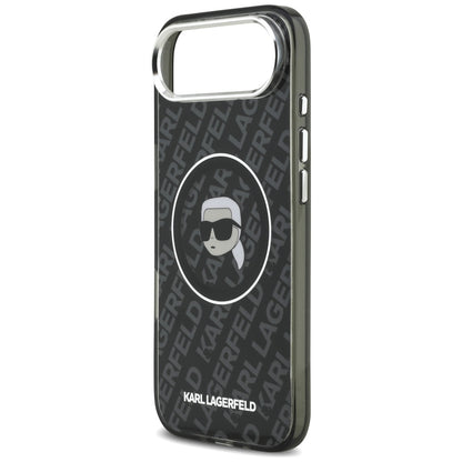 Husa MagSafe pentru Apple iPhone 17 Air, Karl Lagerfeld, IML Karl`s Head, Neagra