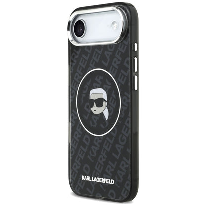 Husa MagSafe pentru Apple iPhone 17 Air, Karl Lagerfeld, IML Karl`s Head, Neagra