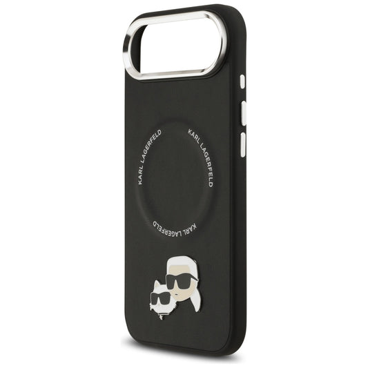 Husa MagSafe pentru Apple iPhone 17 Air, Karl Lagerfeld, Karl & Choupette Pins, Neagra