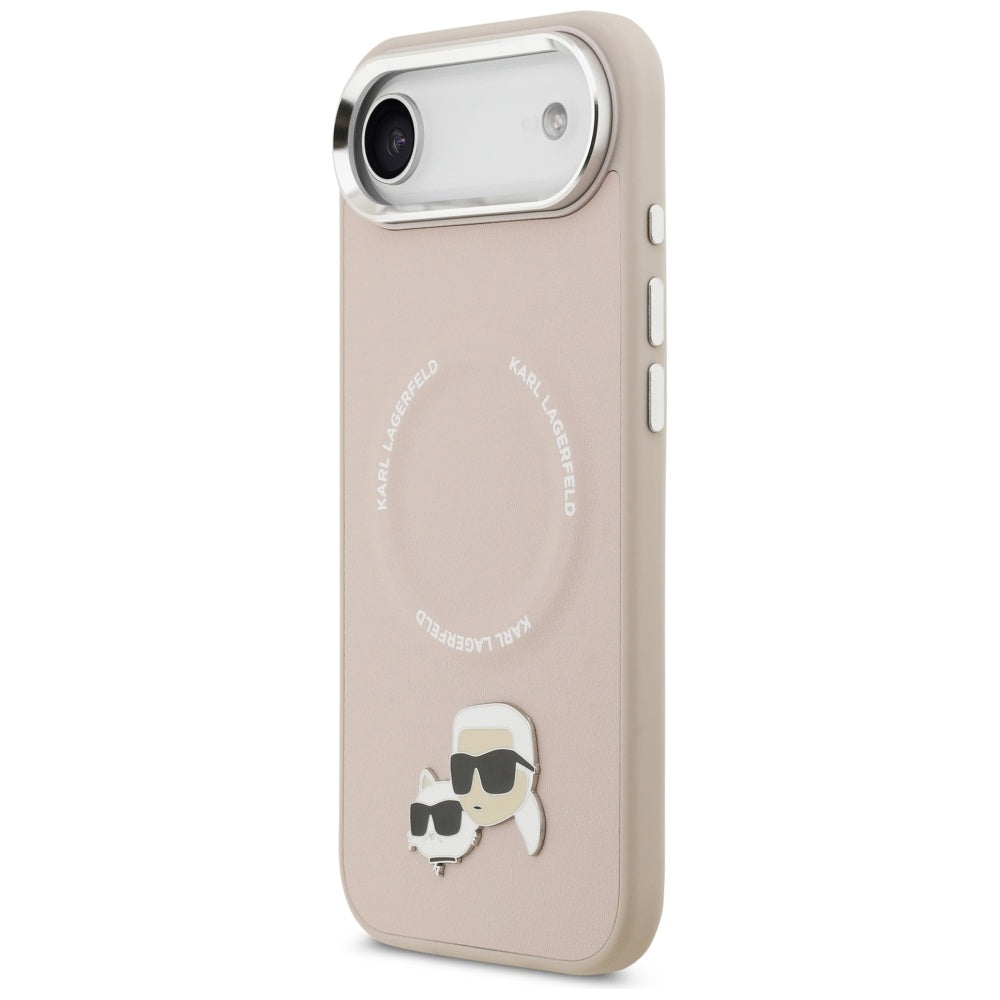 Husa MagSafe pentru Apple iPhone 17 Air, Karl Lagerfeld, Karl & Choupette Pins, Roz