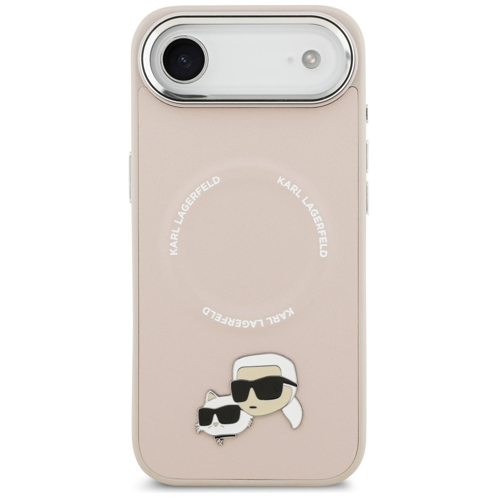 Husa MagSafe pentru Apple iPhone 17 Air, Karl Lagerfeld, Karl & Choupette Pins, Roz