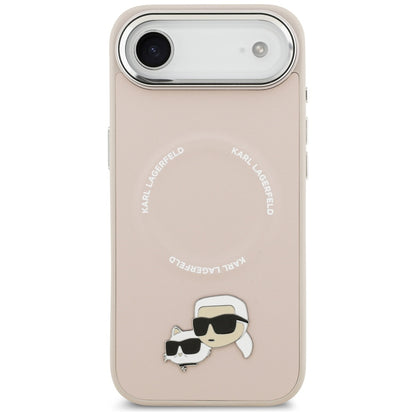 Husa MagSafe pentru Apple iPhone 17 Air, Karl Lagerfeld, Karl & Choupette Pins, Roz