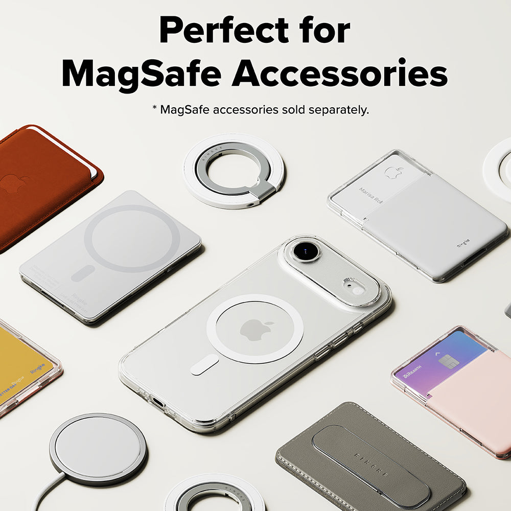 Husa MagSafe pentru Apple iPhone 17 Air, Ringke, Fusion, Transparenta