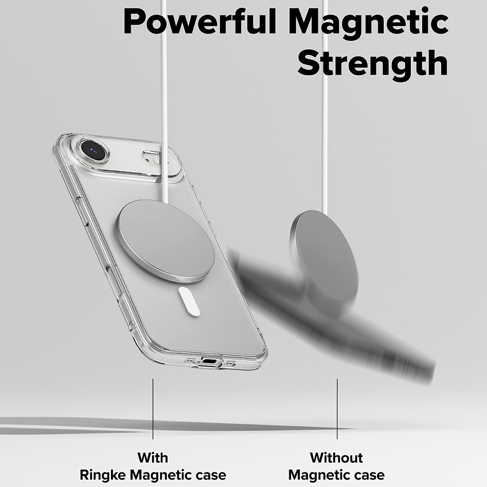 Husa MagSafe pentru Apple iPhone 17 Air, Ringke, Fusion, Transparenta Mata